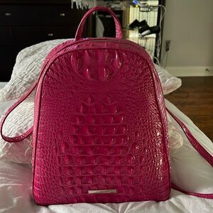 NWT BRAHMIN Melbourne Collection Paradise Pink Nola Backpack